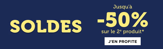 SOLDES Jusqu'à -50% sur le 2e produit