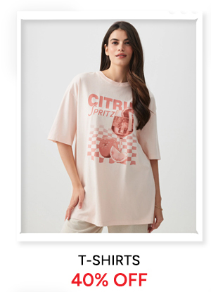 T-Shirts 40% off 