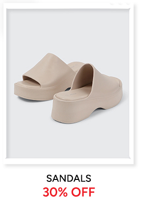 sandals 30% off
