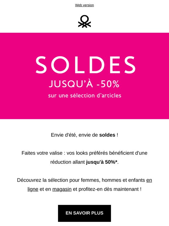 Les soldes d'été commencent : jusqu'à 50% de réduction