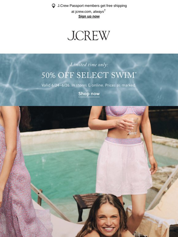New swim drop: poolside pastels