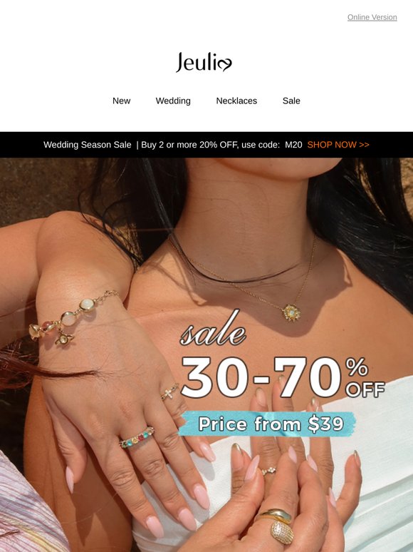 Up to 70% off. NEW Clearance Styles Added
