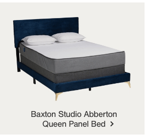 Baxton Studio Abberton Queen Panel Bed