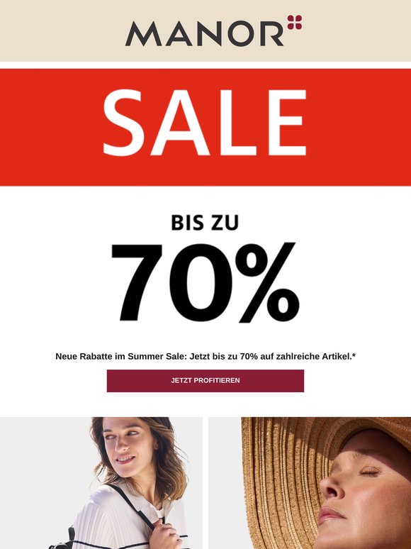 —, neuer Rabatt von bis zu 70% im Summer Sale