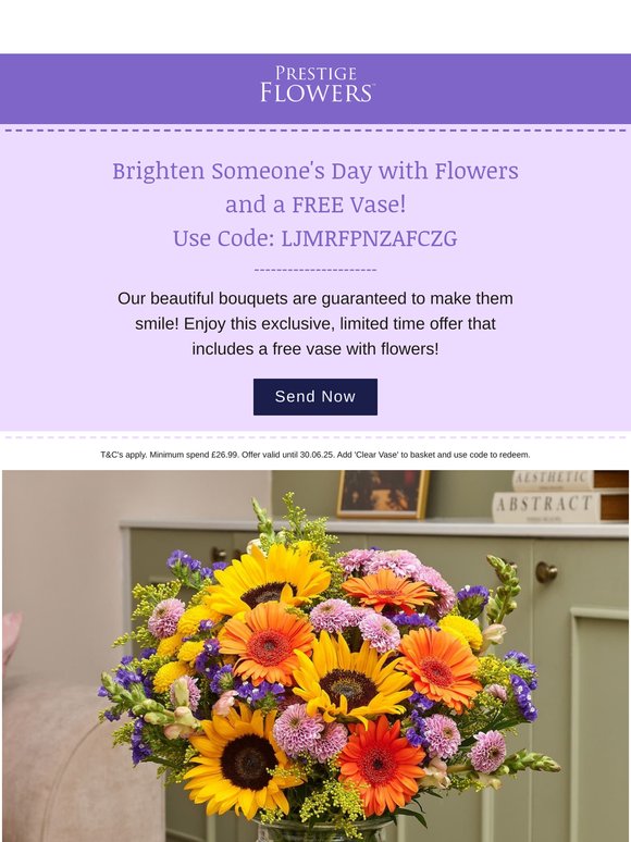 FREE Vase with Flowers!💐