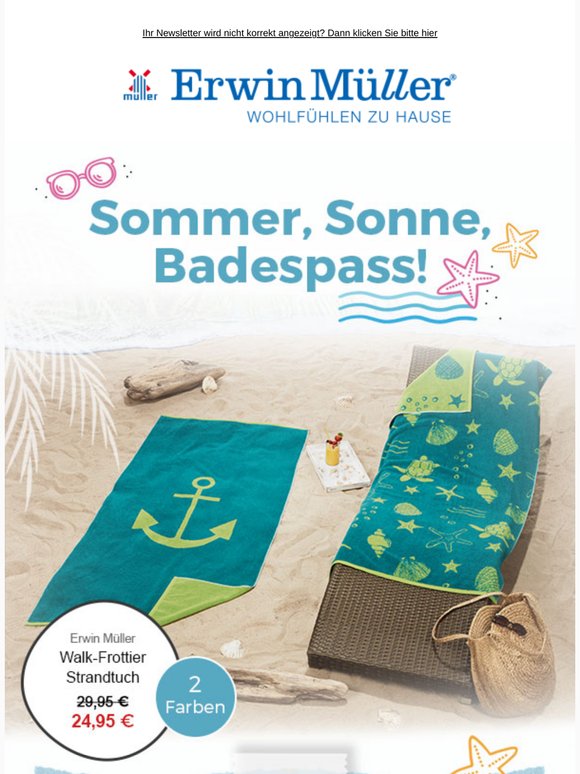 Liege- und Strandtücher für perfekte Sommertage!