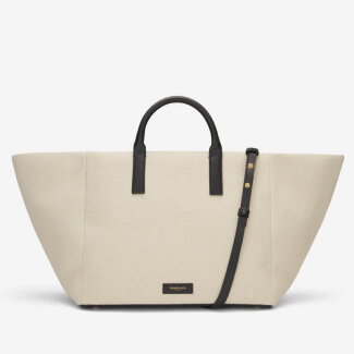 the lisbon tote ecru canvas