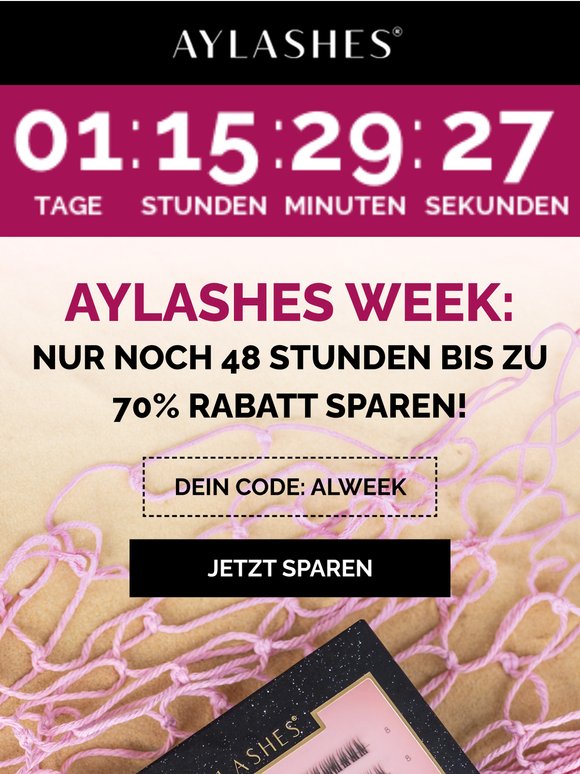 ⌛Nur noch 48 Stunden: Dein perfekter Wimpern-Look wartet!