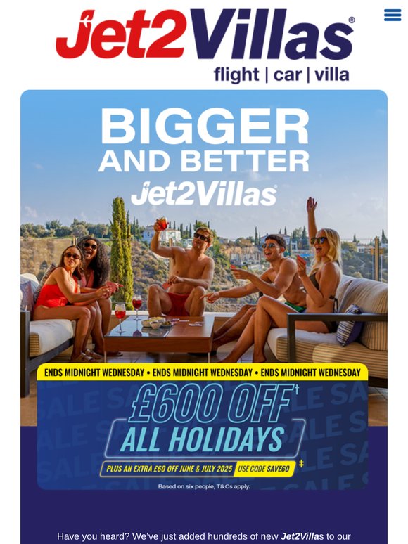 Jet2Villas range now expanded!