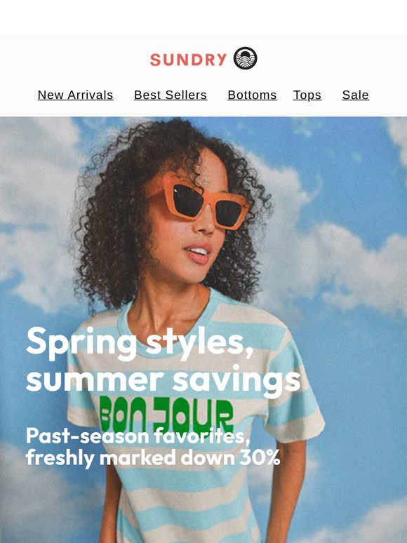 Spring styles, now 30% off 🌸