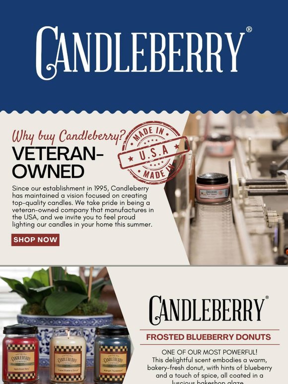 Support a Veteran-Owned Business! Discover Our Candles!