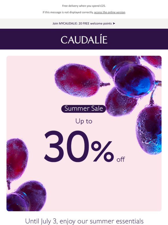 Summer Sale: up to 30% off 😍