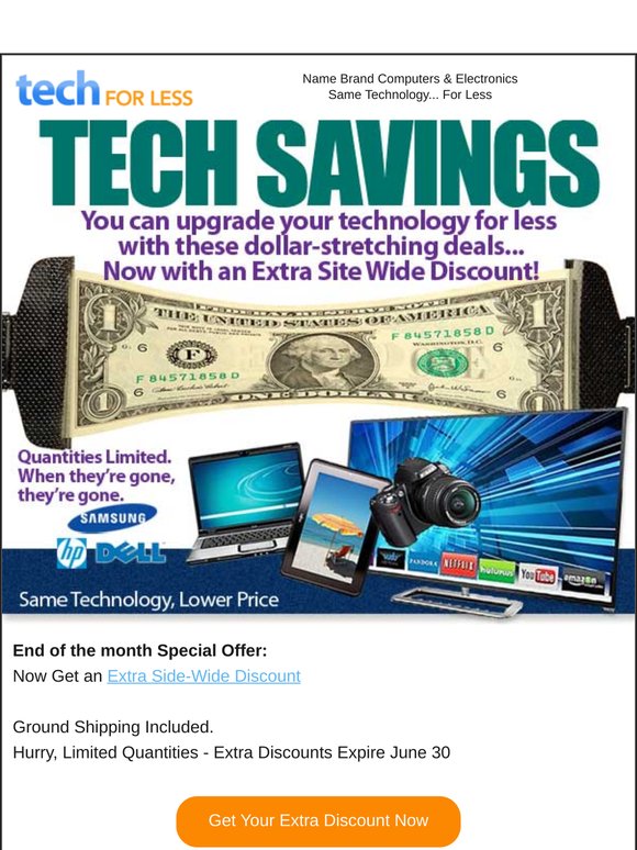 🎈 Heck yes, —! You lucked out with this Tech For Less exclusive!