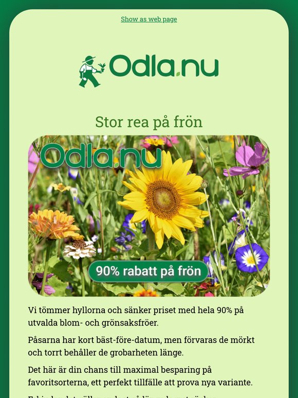 Sista chansen för barrotad och 90% på frön 😍