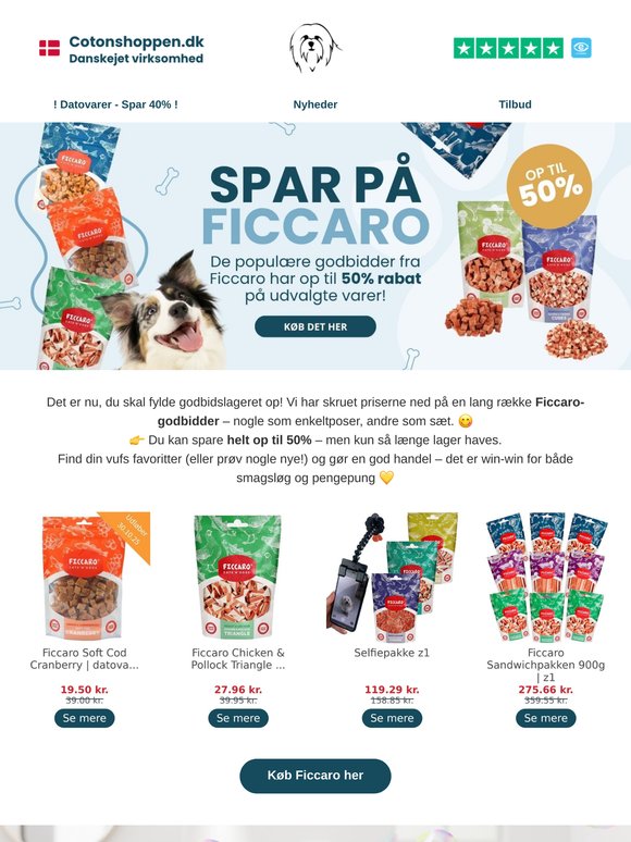 😍 Ficcaro-favoritter med op til 50%
