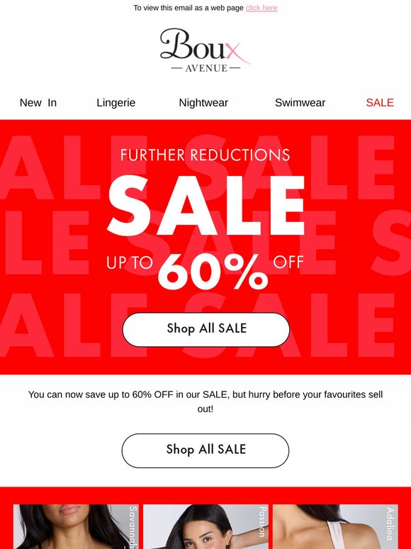 Just in: SALE now up to 60% OFF