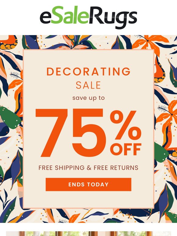 Alert! Up to 75% Off Decorating Sale Ends Today – Shop Before It's Gone!