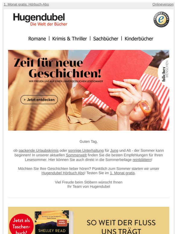 Guten Tag, Zeit für neue Geschichten! ☀️