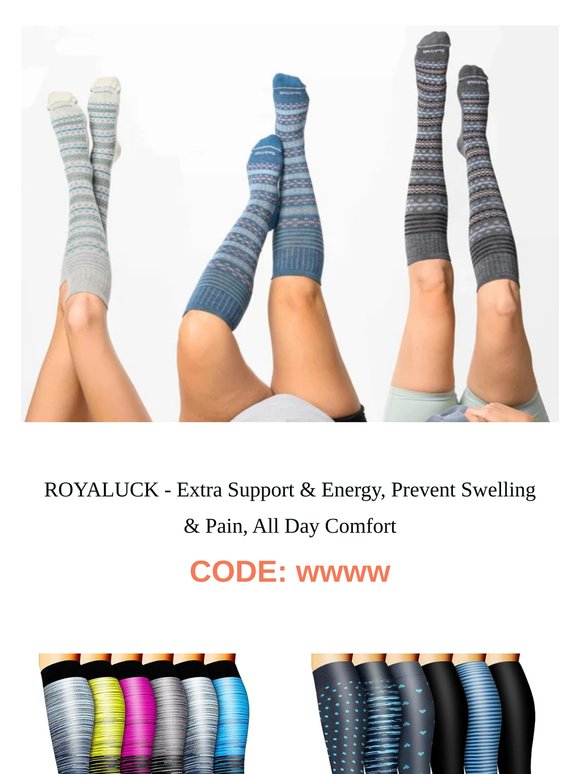 June Discount: Trendy Compression Socks for Every Stride!