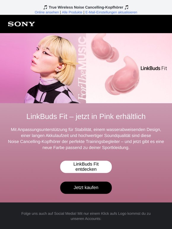 LinkBuds Fit – jetzt in Pink erhältlich 💖