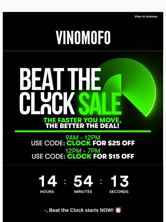 —, Beat the Clock starts NOW! ⏰🚨