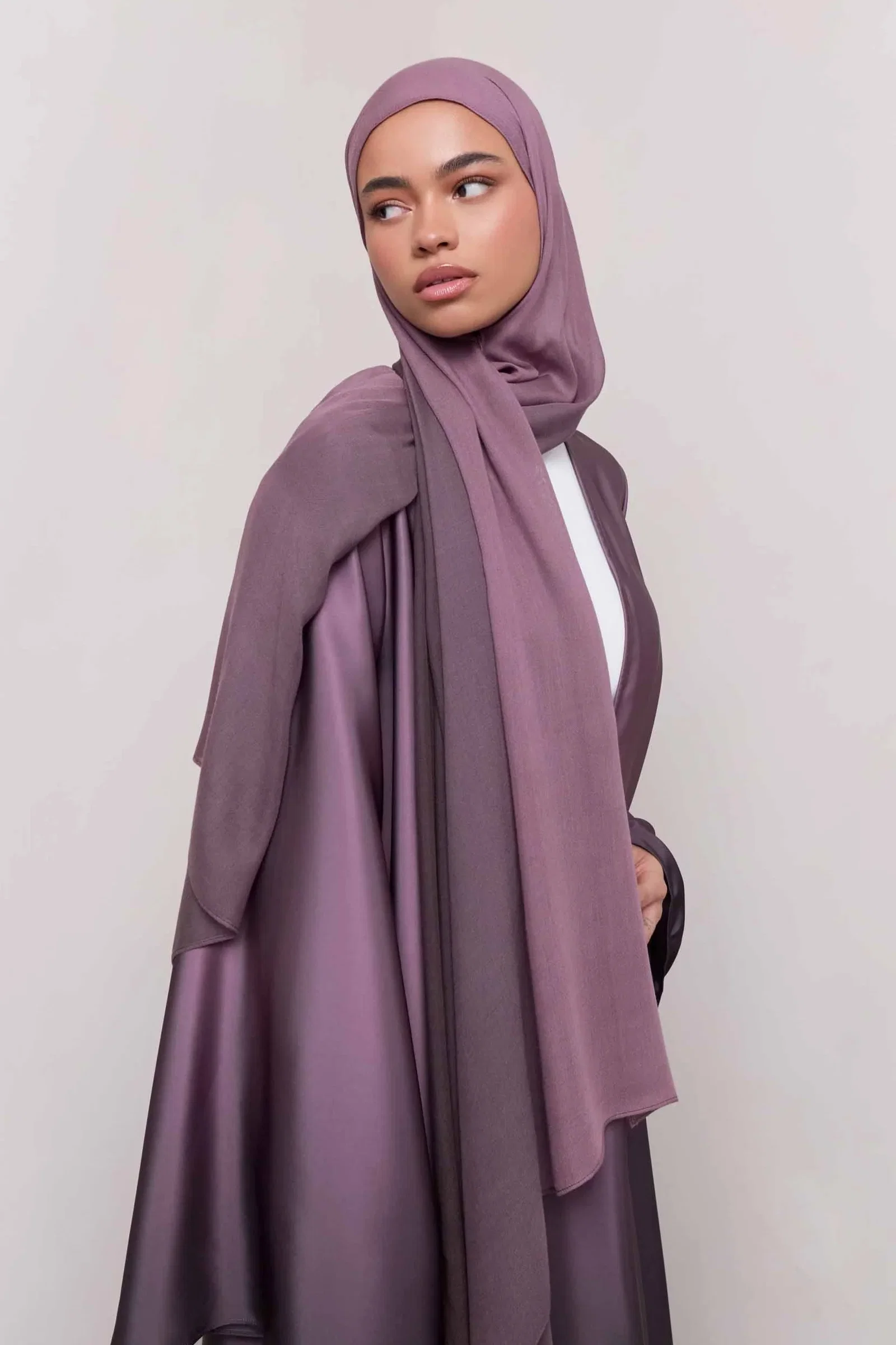 Image of Ombre Modal Hijab - Chocolate Plum