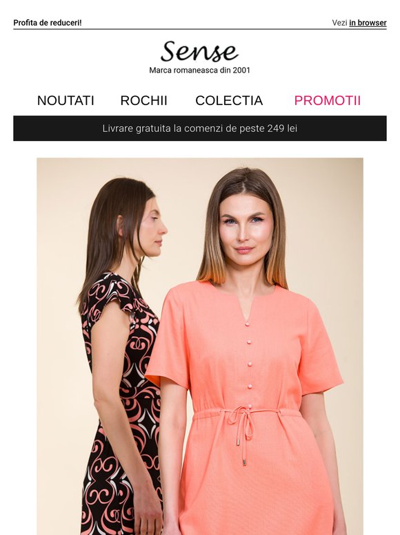 O rochie pentru fiecare zi de vară 🌞 Profită de reducerile valabile la toate produsele de sezon!