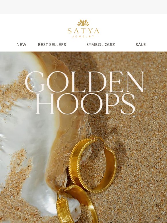 Golden hoops for golden hours✨