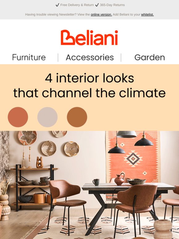 Meet climate-inspired interiors you’ll love🏜️🌴❄️🏞️