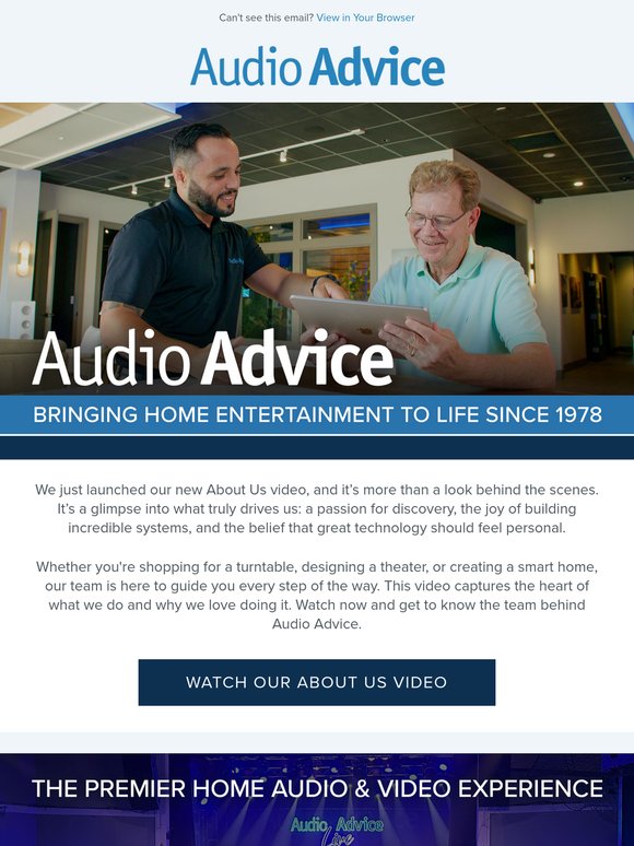 🏡 Audio Advice: Bringing Home Entertainment to Life Since 1978