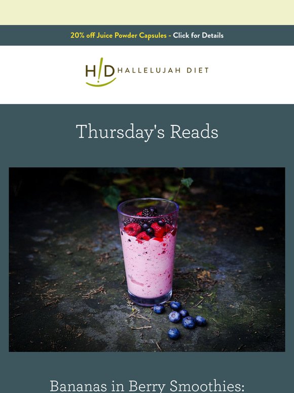 Bananas in Berry Smoothies: The Truth About Bananas and Flavan-3-ols