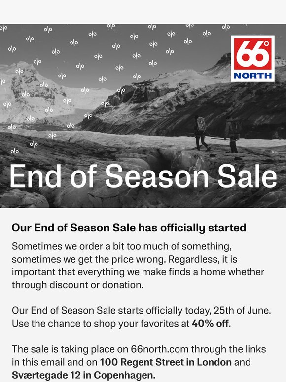End of Season Sale has officially started!
