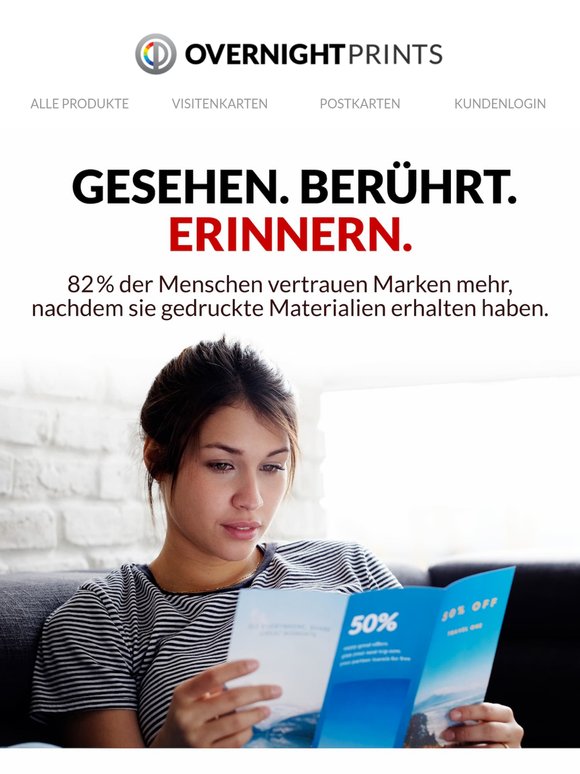 82 % der Menschen vertrauen Marken mehr durch Print