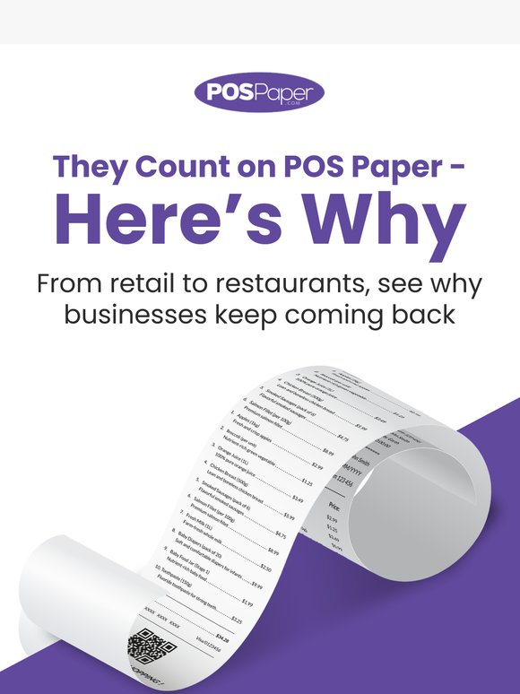 Why Businesses Trust POS Paper
