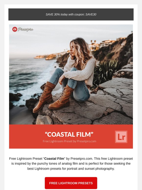 FREE Lightroom Presets "Coastal Film"