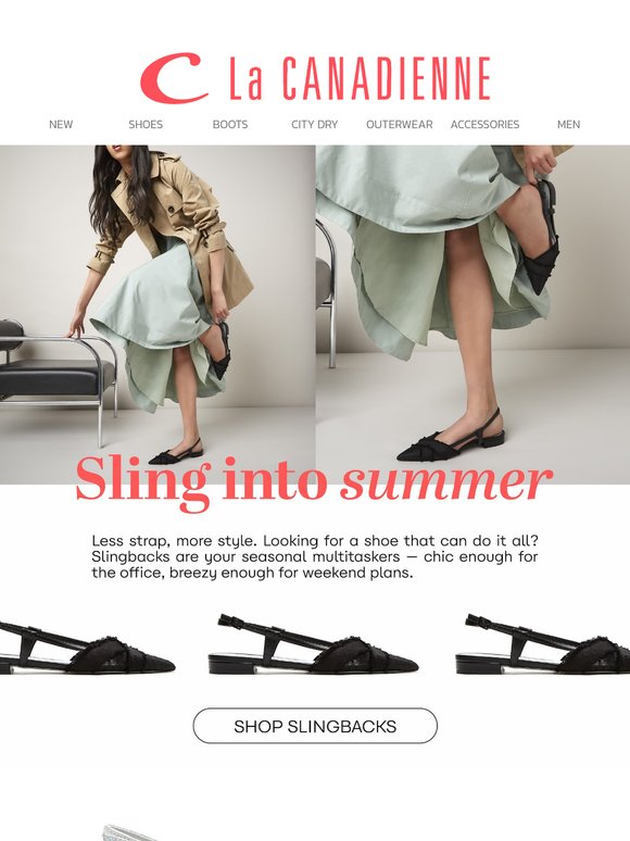 Slingbacks are back! (but did they ever leave?)