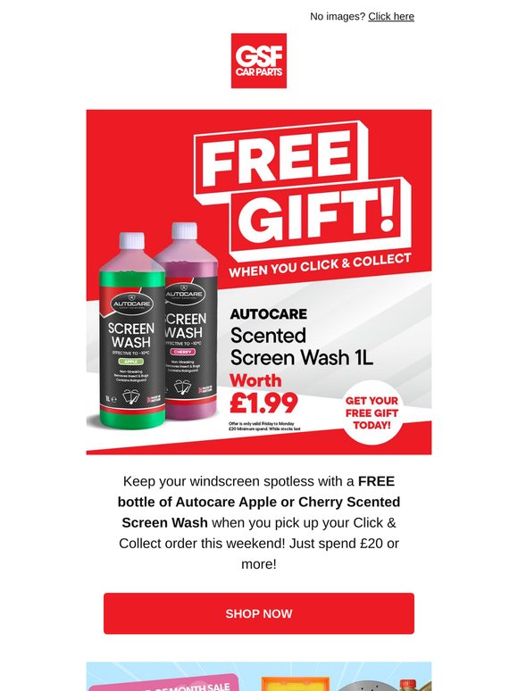 FREE Screen Wash With Click & Collect! 💧