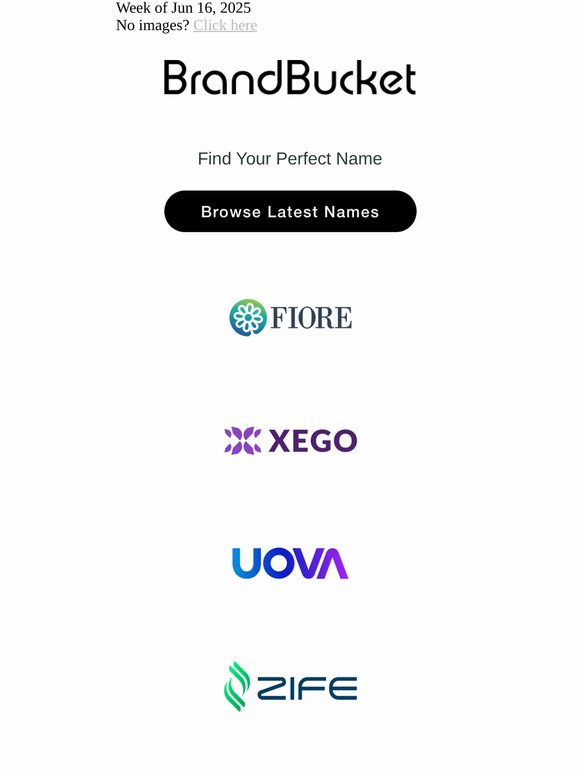 Your Weekly Digest of New Names