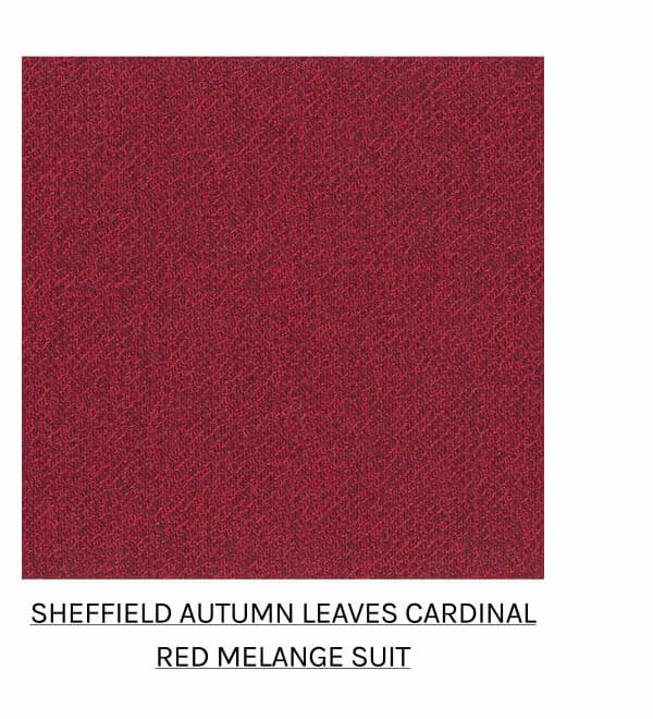 Sheffield Autumn Leaves Cardinal Red Melange Suit