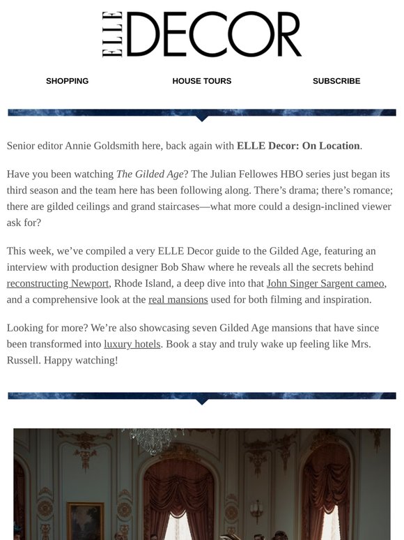 ELLE Decor On Location: Your Guide to HBO's The Gilded Age