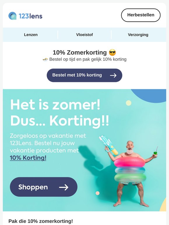 10% Zomerkorting 😎