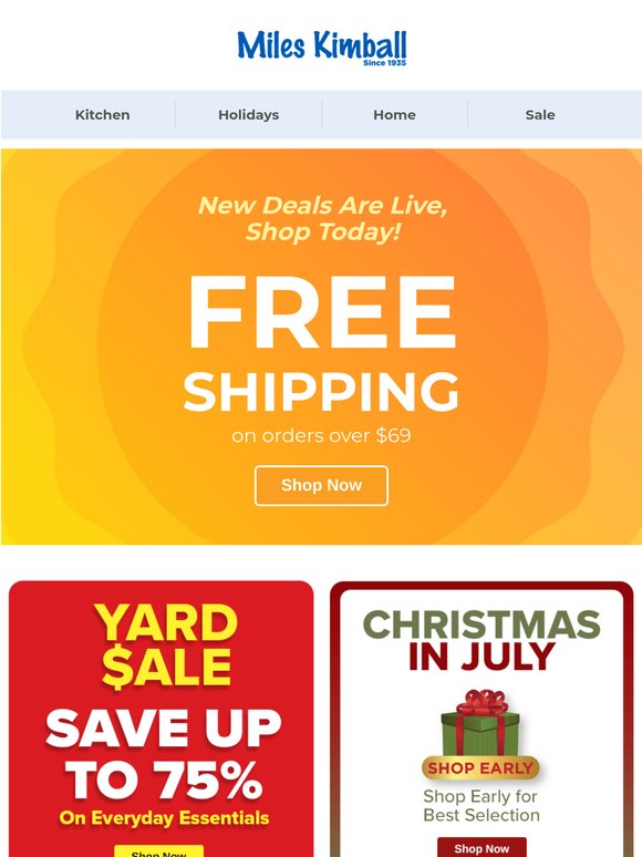 New Deals, Free Shipping >>