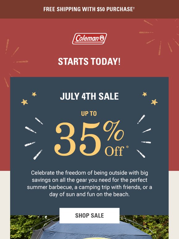 🎆 Up to 35% Off: July 4th Sale starts now