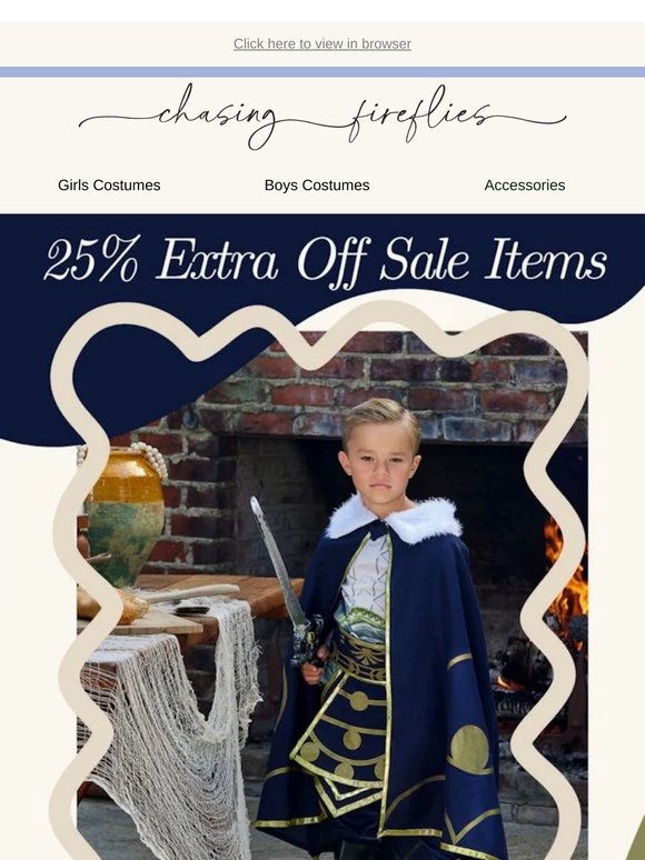 ⏳ Don’t Forget Your 25% Off Code for Sale Costumes