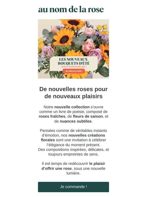 🌸 Découvrez nos nouvelles créations florales, tout en délicatesse