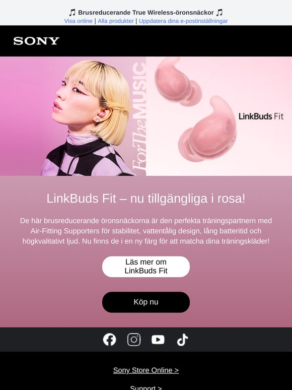 LinkBuds Fit – nu tillgängliga i rosa! 💖