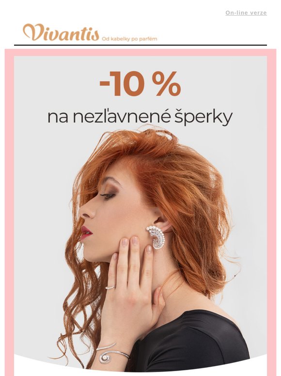 Zľava 10 % na šperky a luxusnú kozmetiku – len do nedele!