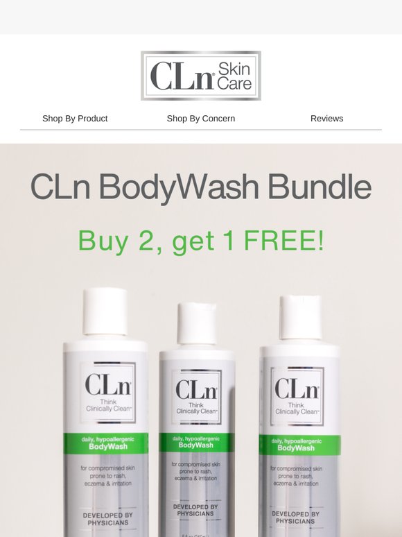 Buy 2, Get 1 Free: CLn BodyWash