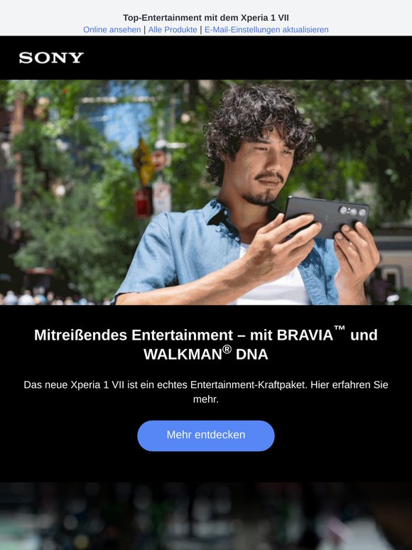 Die BRAVIA™ und WALKMAN® Technologie in einem Smartphone. 😮