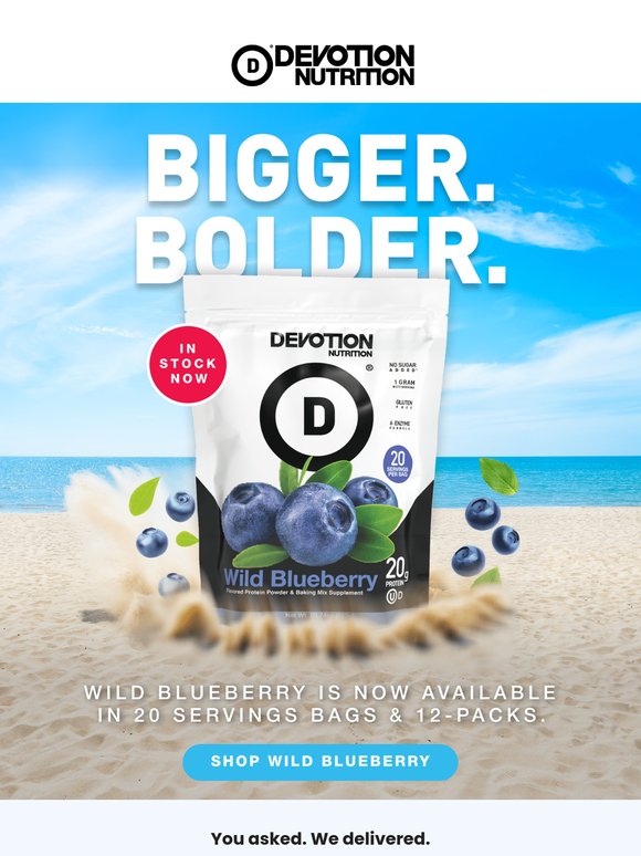 Wild Blueberry 20-Serving Bags Are HERE